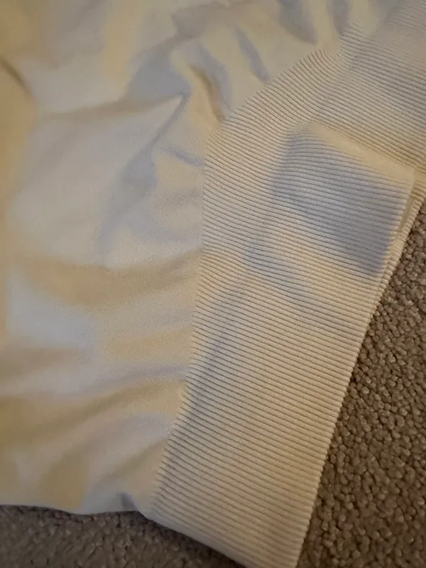 Cropped White Workout Tee - Image 3