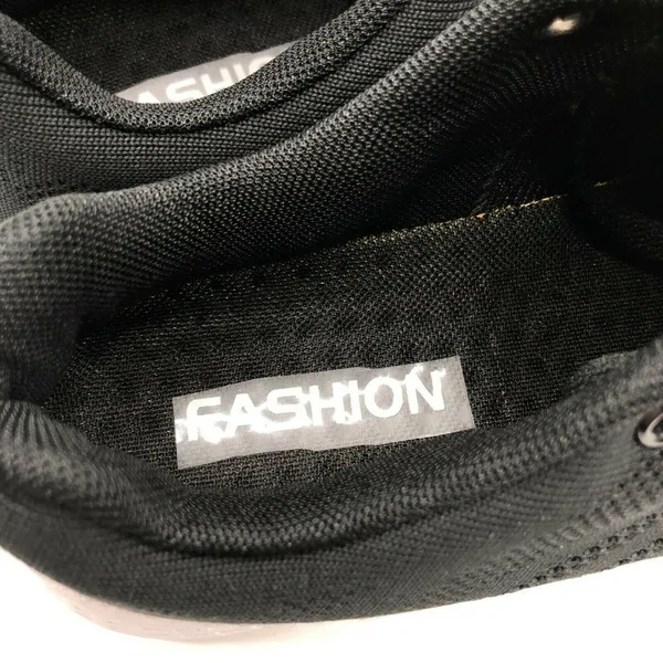 Fashion Womens Sneakers Athletic Mesh Lace Up Running Black Size 5 - Image 5