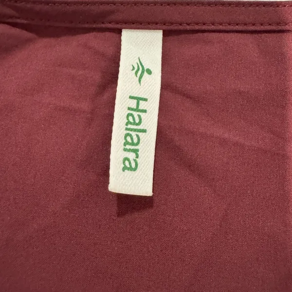 Halara Breezeful™ Midi Dress 2X Plus Amaranth Plum V Neck Short Sleeve Pockets - Image 8