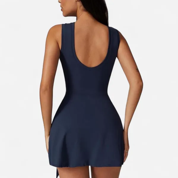 Amazon sports navy wrap dress Blue - Image 3