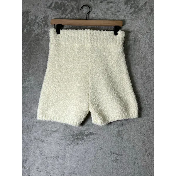 SKIMS Cozy Knit Boucle Lounge Tank Top Bone Cream Fuzzy Soft Stretch S/M - Image 7