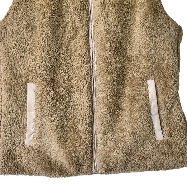 Patagonia Los Gatos Fleece Vest M Full Zip El Cap Khaki women’s - Image 6
