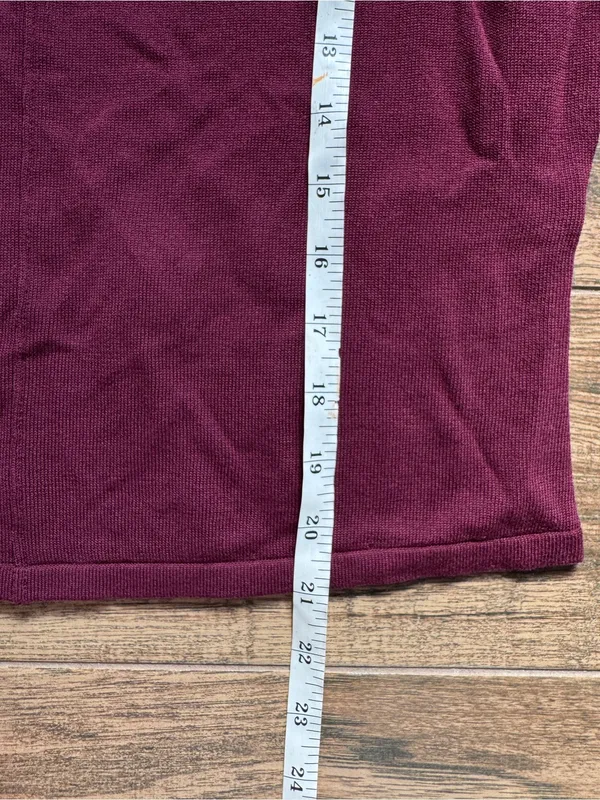 Modern Citizen Burgundy Sleeveless V-Neck Knit Top Blouse XL NWOT - Image 4