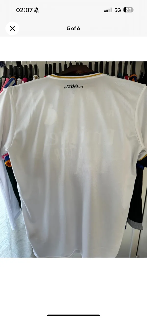 Real Madrid Jersey Shirt White - Image 5