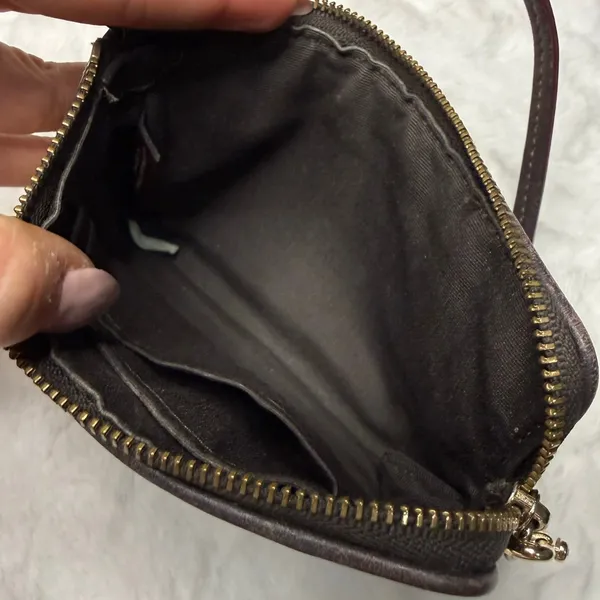 COACH Brown Signature Wristlet - Image 3