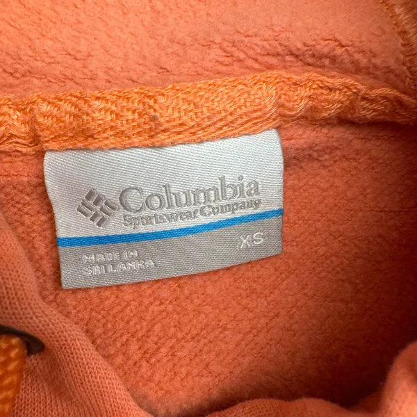 Columbia Sportswear Coral‎ Pink Logo Pullover Hoodie Sweatshirt Women XS - Image 4