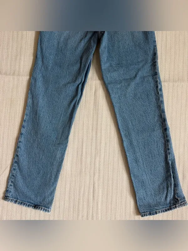 Abercrombie & Fitch Curve Love Mid Rise 90s Straight Jean Size 25/0 Short - Image 9
