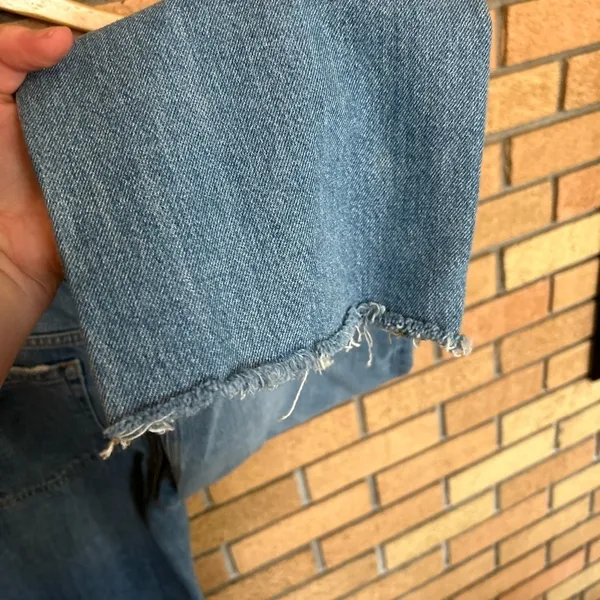 We the Free Free People Maggie Mid Rise Straight Leg Jeans Denim Crop Size 27 - Image 3