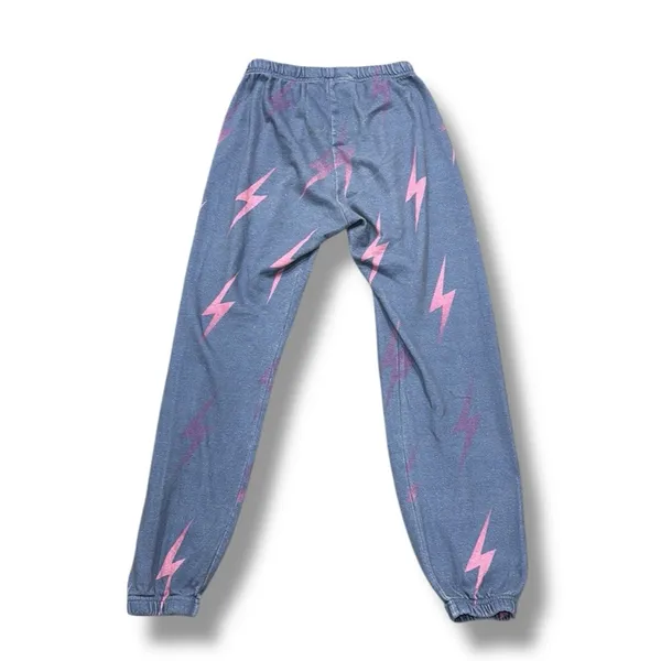 Aviator Nation Blue, Pink, & Purple Bolt Repeat Sweatpants‎ - Image 8