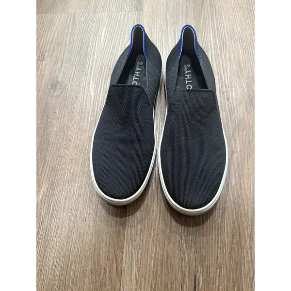 Rothys The Original Slip On Sneaker Black Women's Size 9 Comfort‎ Shoes Casual - Image 2