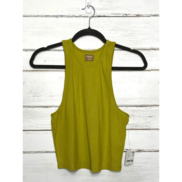 Free People Free-Est Milani Ribbed Tank Top Green Size Medium NWT - Image 2