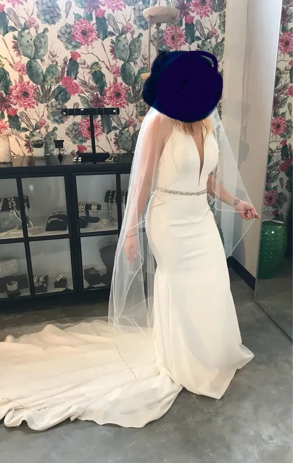 Blush Bridal Wedding dress White Size 10 - Image 14