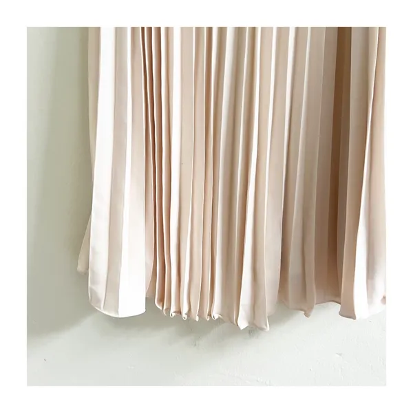 Grace Karin Midi Skirt Women's L Blush Pink Pleated Elastic Waist Coquette - Image 9
