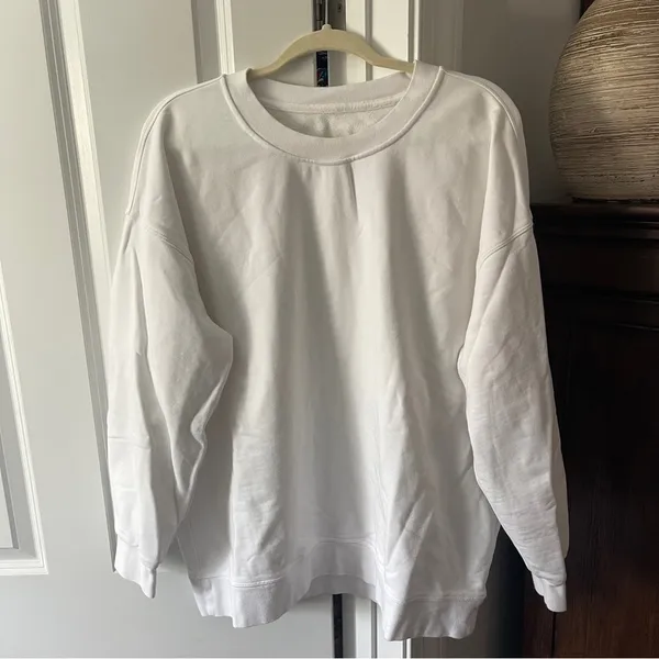 Lululemon White‎ Perfectly Oversized Crewneck Pullover Sweatshirt - Image 2