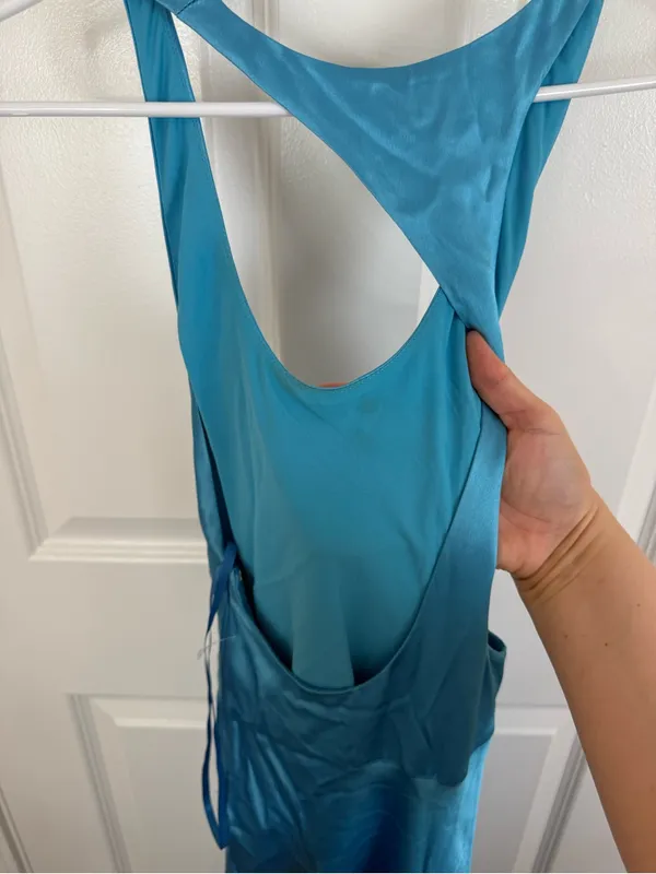 Staud Juanita Dress in Pool 6 - Image 5