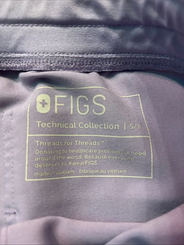 FIGS Womens Lavender Dew Zamora High-Rise Jogger Scrub Pant size Small Petite - Image 5
