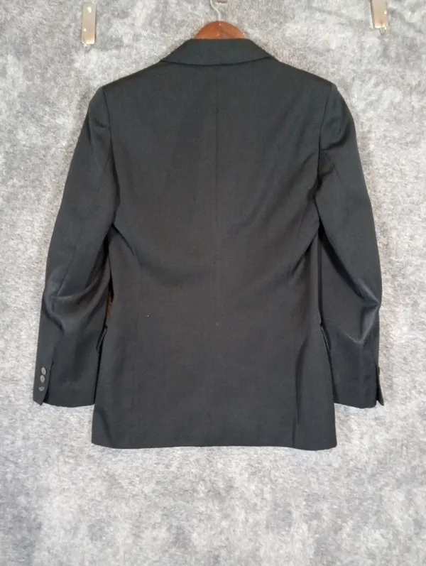 J Crew Vintage Black Wool Blazer Classic 3 Button Career Jacket Timeless Academi - Image 6