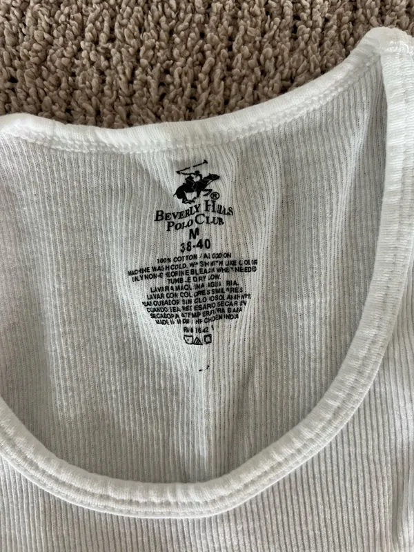 White tank top. Size M #vest #summer - Image 2
