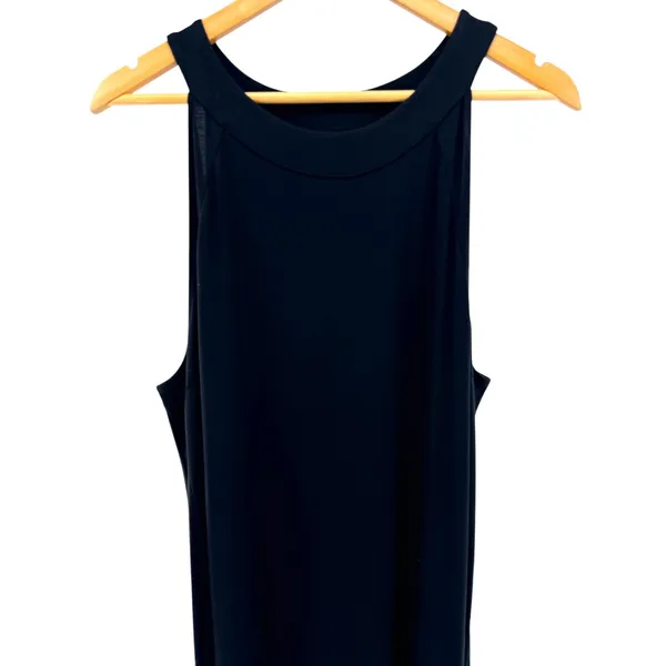 J. Jill Womens Black Sleeveless Maxi Dress Side Slits Pockets‎ 3X 2X NWT - Image 3