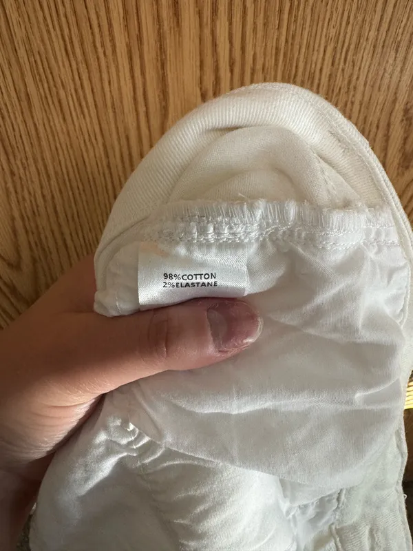 Shop Priceless White Distressed Wide Leg Jeans - Image 3