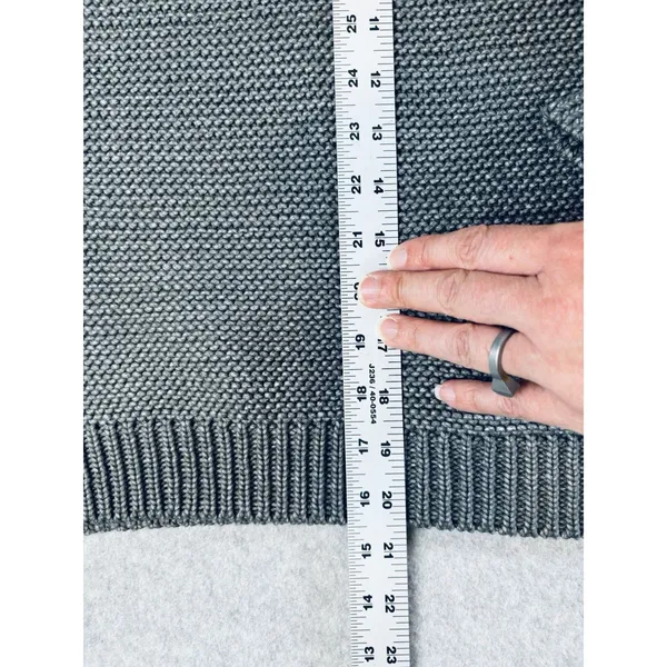 Women’s Poll Grey‎ Chunky Pullover Knit Sweater Oversized Medium Large - Image 8