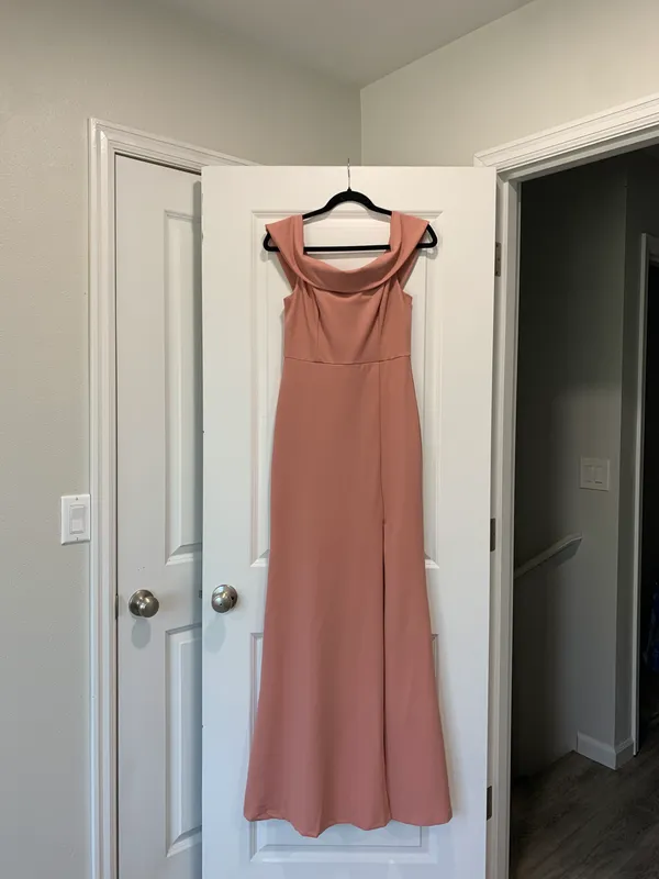 Lulus New Mauve Pink Off-the-Shoulder Maxi Dress - Image 5