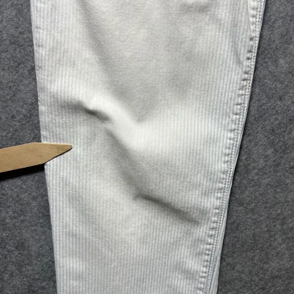 Gap 1969 Real Straight Blue White Railroad Stripe Pants‎ 28 Slim Fit - Image 3