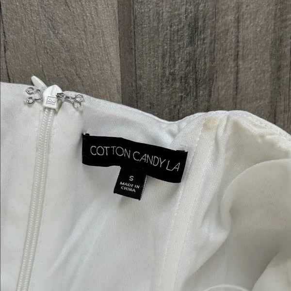 Cotton Candy Strapless White Dress - Image 2