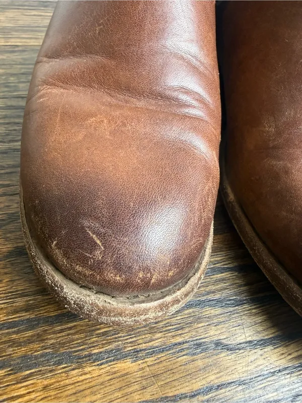 Frye Carly Zip Chelsea‎ Boots Women’s Brown Leather Ankle Booties Size 6.B - Image 11