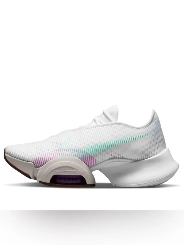 Nike air zoom super rep 2 Women’s White HIIT Sneakers Lavender Swoosh Size 8.5 - Image 2