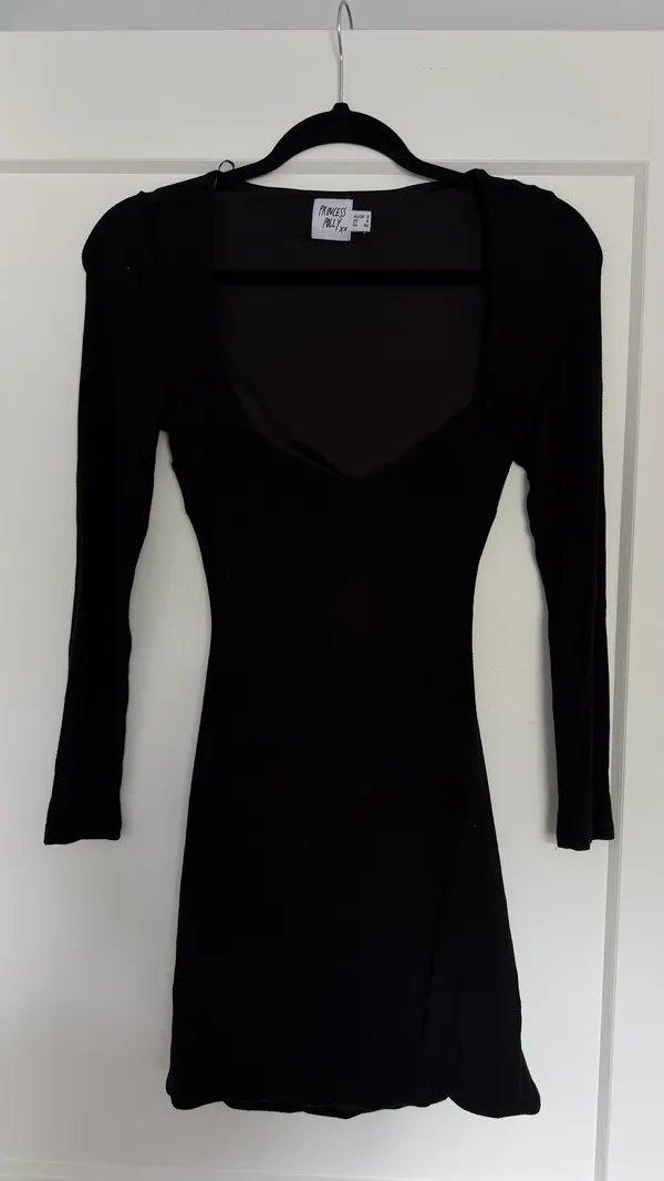 Princess Polly Long Sleeve Mini Black Dress Cut-Out - Image 3