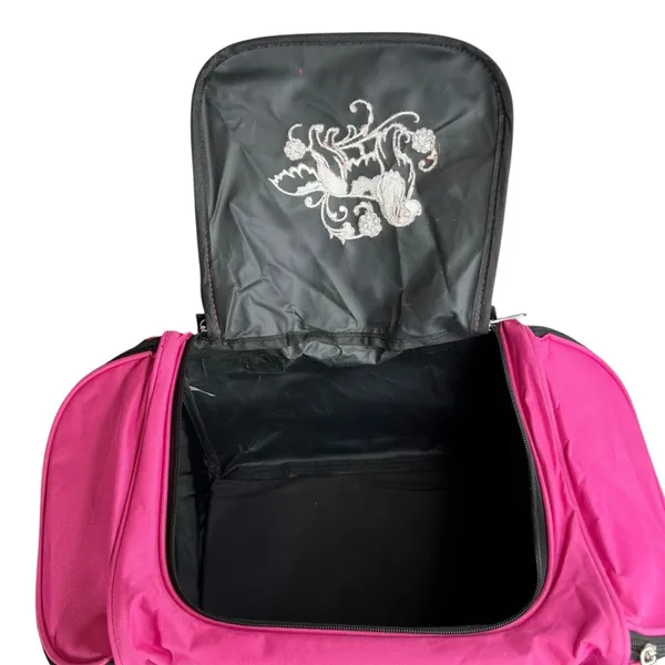 NWT Totes Isotoner Bright Pink Travel Carry On Duffle Bag Luggage - Image 13