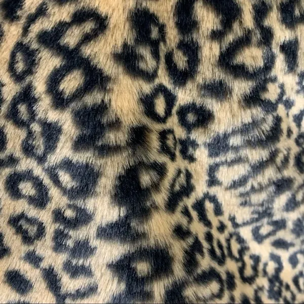 Y2K leopard print faux fur cropped vest - Image 4