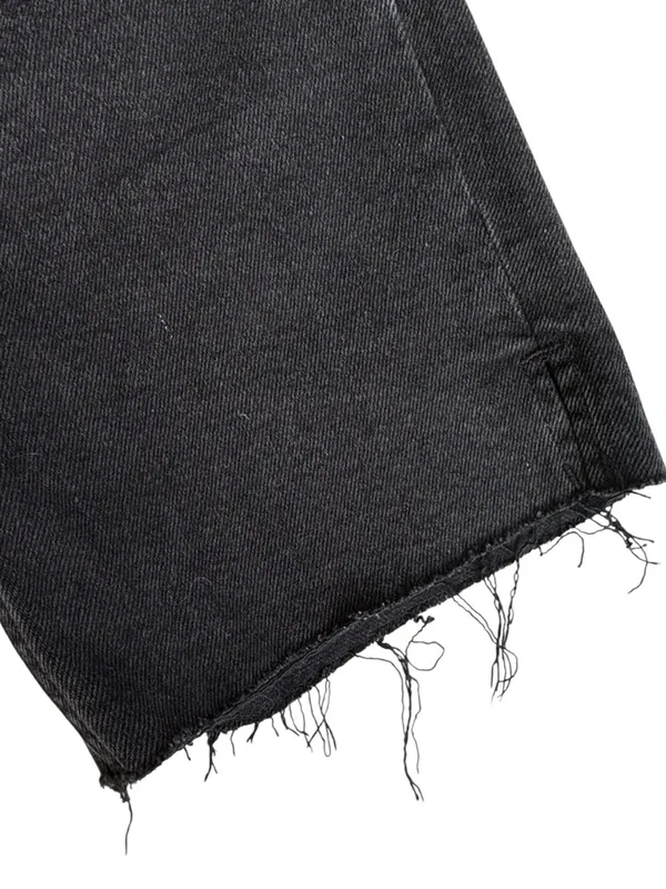 EUC Free People We The Free Black Denim Shorts Size 25 - Image 3