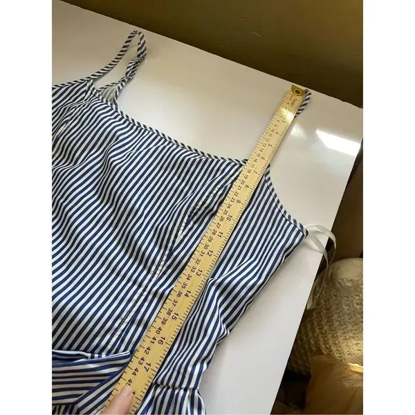 In The Beginning size L sides stripes bows sundress - Image 3