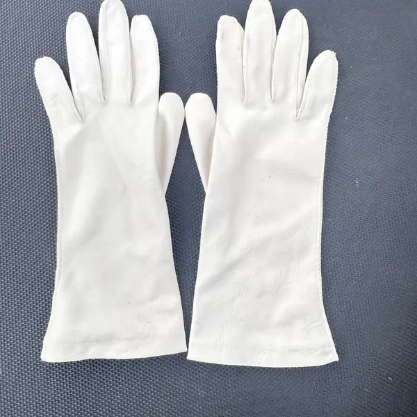 Vintage Van Raalte Nylon‎ Gloves Size 7 Made in USA Mid Century Formal Wear - Image 4