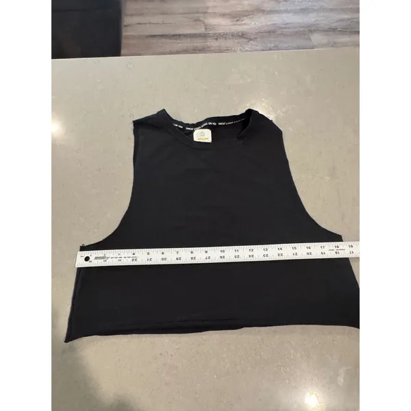 OFFLINE by Aerie Black Muscle‎ Tank Crop Top S P CH - Image 2