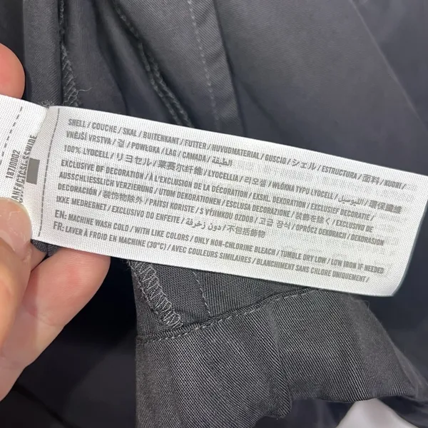 Abercrombie & Fitch Gray Drape Moto Cargo Utility bomber Jacket - Image 7