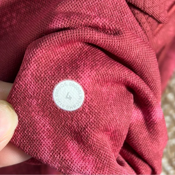 Lululemon‎ Womens Sz 4 Ebb to Street Define Jacket Chianti Red Outdoor Gym Comfy - Image 11