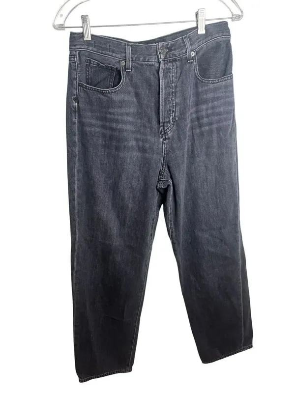 Veronica Beard Blake Classic Straight High Rise Washed Black 29 - Image 3