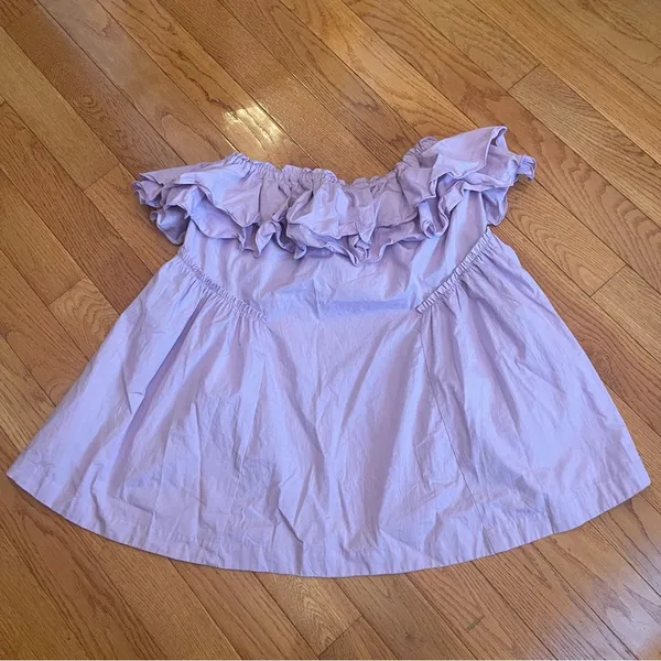 Free People Have A Thing For You Mini dress in Lavender Fields 100% Cotton Sz M - Image 8
