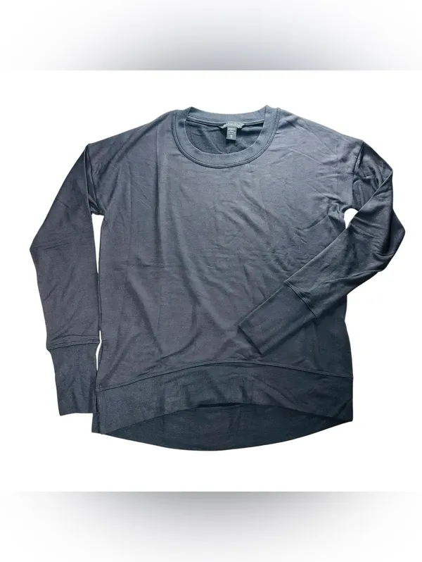 Athleta Coaster Luxe Crewneck Sweatshirt Black Women’s XS NWT Soft Pullover - Image 6