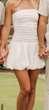 Triple threads bubble dress White - Image 3