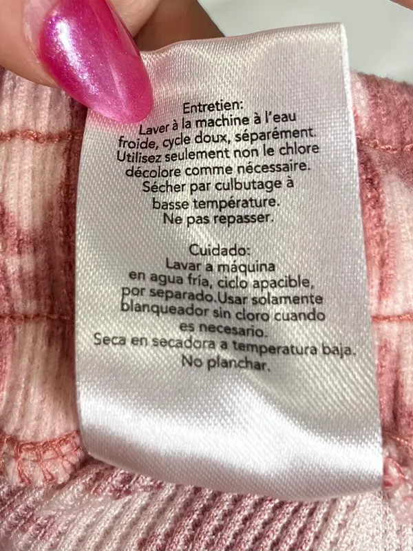 Berkshire Homewear Pink Floral Pajama Set Ribbed Lounge Sleepwear Cozy Y2K XS - Image 9