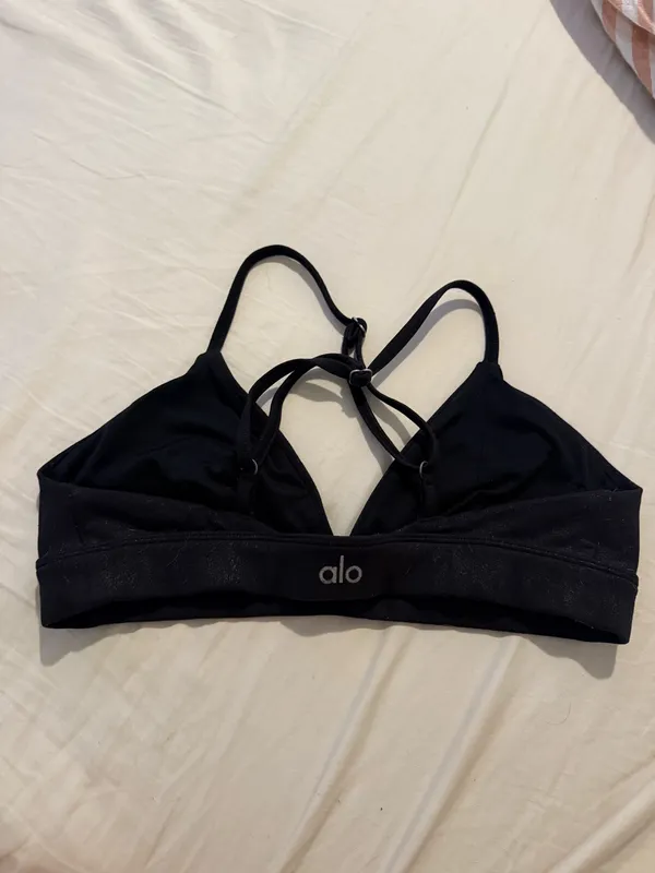 Alo yoga faux leather splendor bra - Image 2
