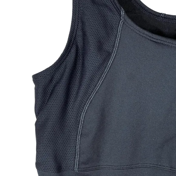 Pearl Izumi Cycling Tank Top Large Black‎ Mesh Shelf Bra Rear Pocket Athletic - Image 4