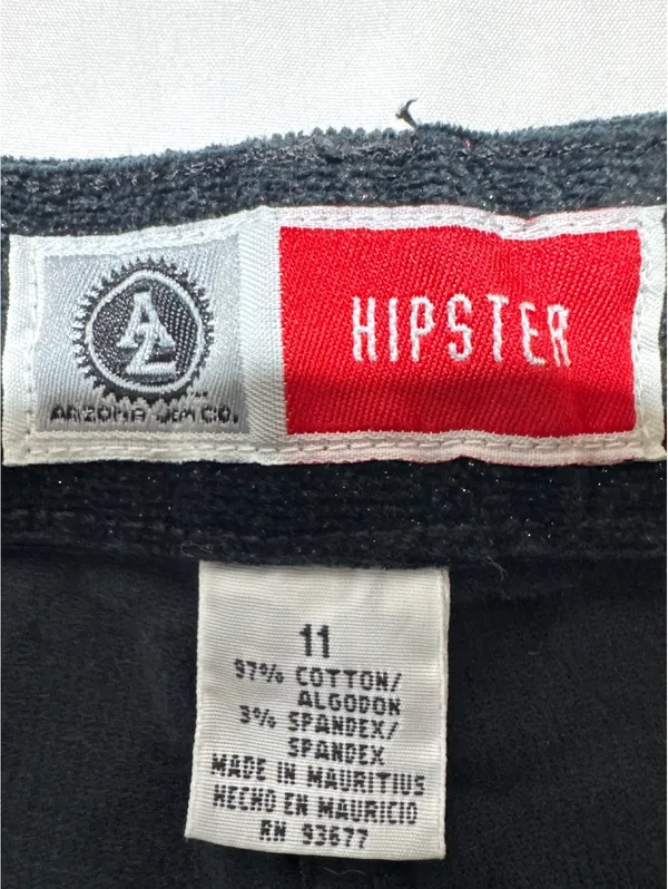 Arizona Jean Co. Hipster Sparkly Black Flared Pants Size 11 - Image 2