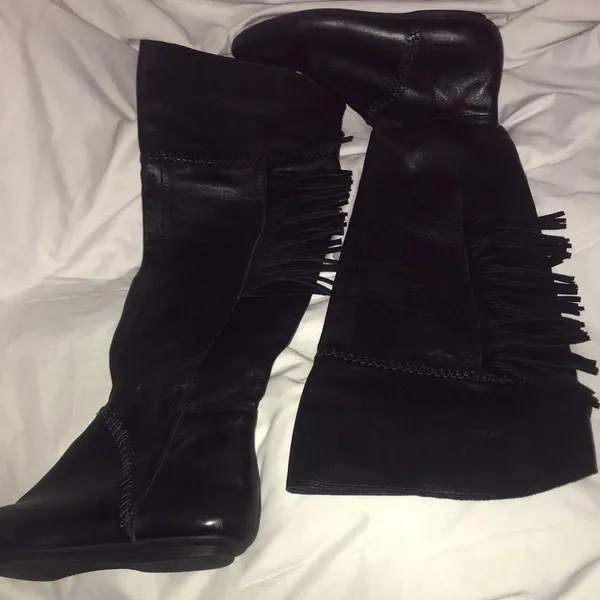 House of Harlow 1960 39.5 knee fringes boots - Image 10
