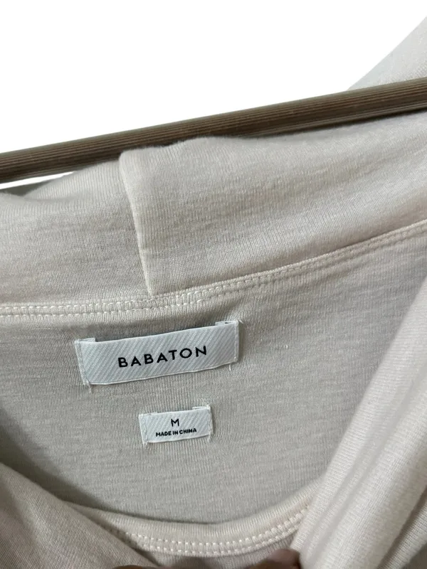 ARITZIA Babaton Streamline Wool Birch Off Shoulder Long Sleeve Top Sweater - Image 7