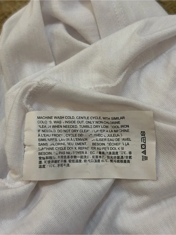 Theory White V-Neck Short Sleeve Tee Size Medium Modal Cotton Blend - Image 9